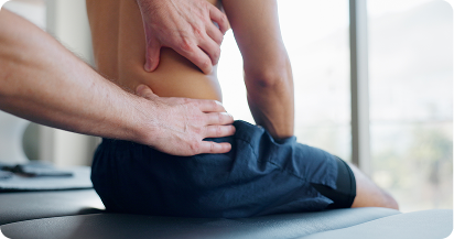 hands back pain injury massage with physiotherapy clinic with recovery process relief legs person patient help ache spine rehabilitation wellness hospital 2